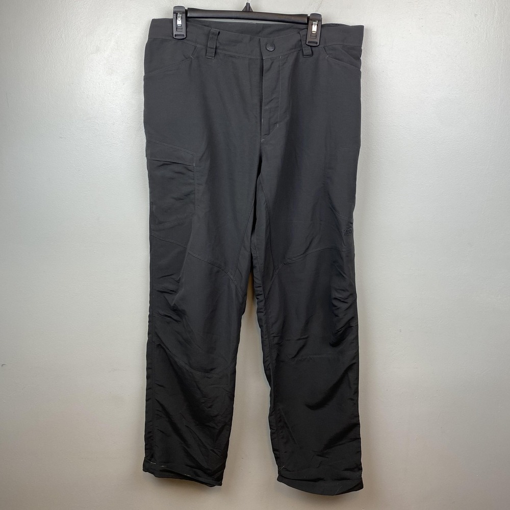 The North Face Pants Mens 34 Gray Nylon Hiking‎ Quick Dry Outdoor Zip Paramount